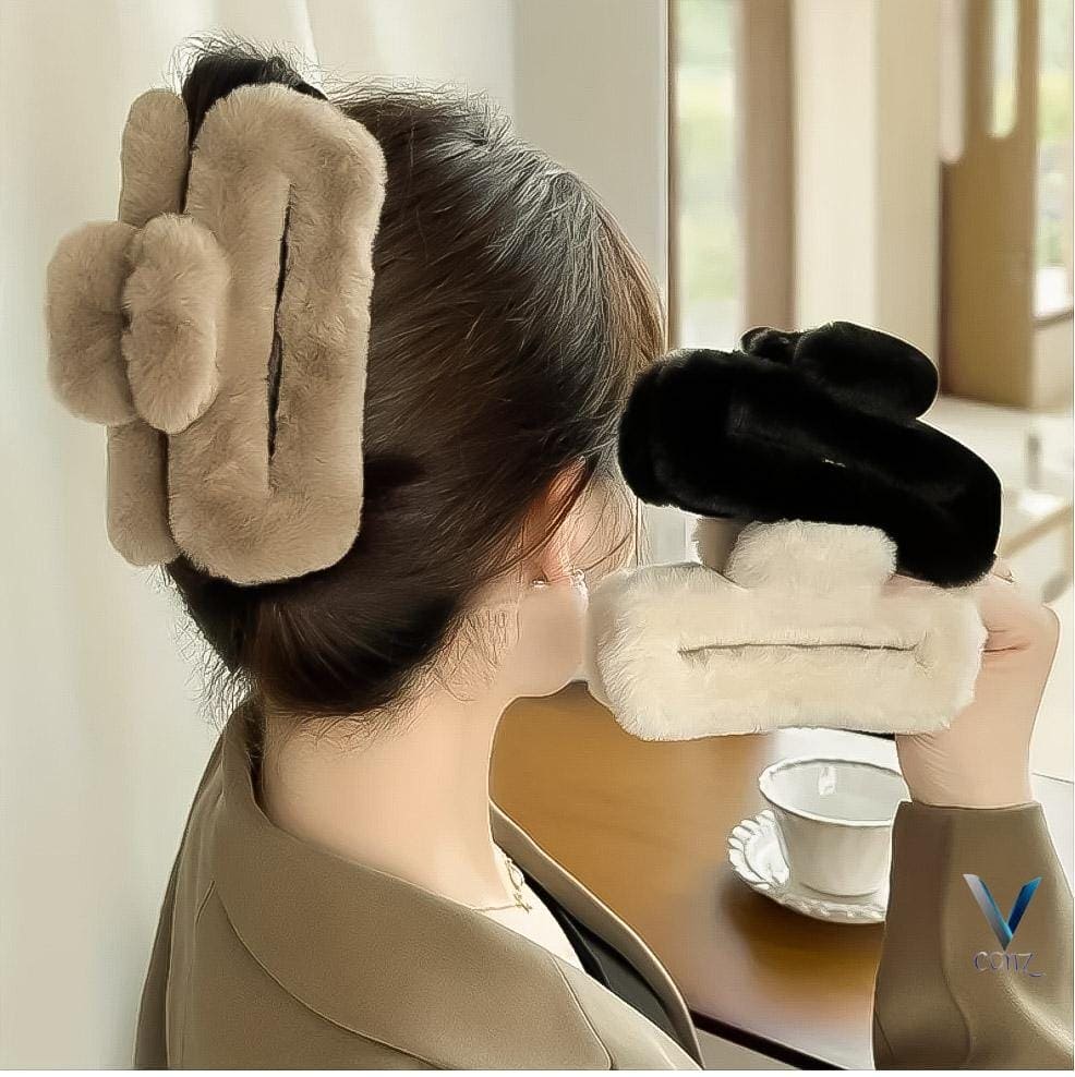 Plush Hair Clip, Women Fuzzy Jaw Hair Clip, Fluffy Imitation Hair Catcher, Hair Styling Claws for Women, Plush Hair Clip, Women Fuzzy Jaw Hair Clip, Fluffy Imitation Hair Catcher, Hair Styling Claws for Women,